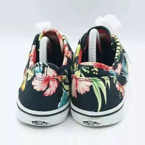 Vans Shoes Womens Size 6 Colorful Floral Off The Wall Sneakers Hawaiian Tropical - Picture 7 of 11